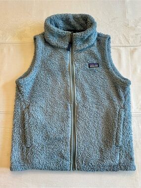 Patagonia Light Blue Sherpa Fleece Vest